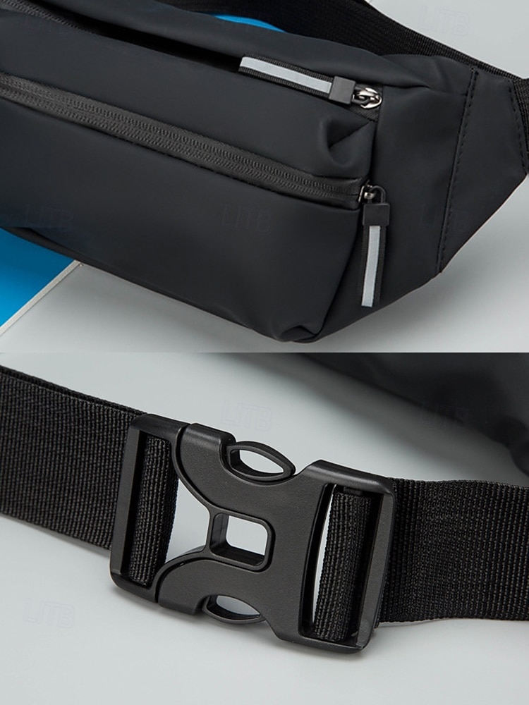 Marsupio impermeabile da uomo con strisce riflettenti - marsupio antigraffio, indossabile come borsa a tracolla, adatto per spostamenti quotidiani, viaggi e attività all'aperto del 2025 a $14.99 –P8