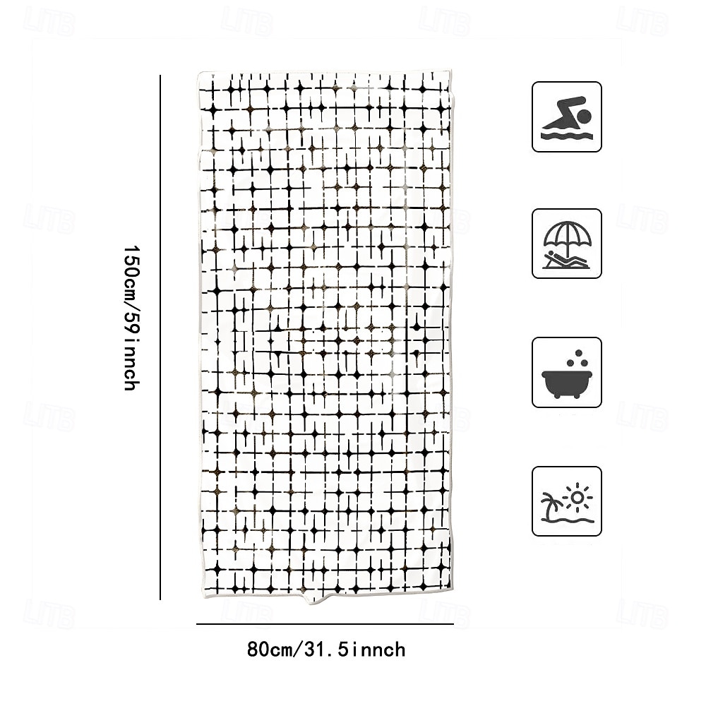 Soft and Absorbent Beach Towel - Lightweight, Quick-Dry, Sand-Free Design for Beach, Pool, and Travel 2025 - $22.99 –P3