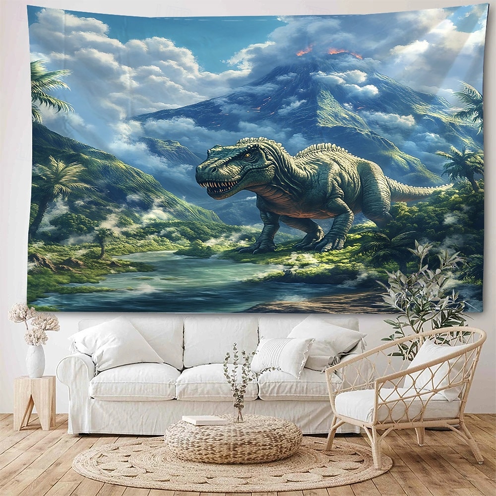 metsäeläin dinosaurus maisema riippuva seinävaate seinämaalaus taide suuri seinävaate seinämaalaus koriste kuvat tausta matto verhot koti makuuhuone olohuone sisustus 2026 - $17.99 –P3