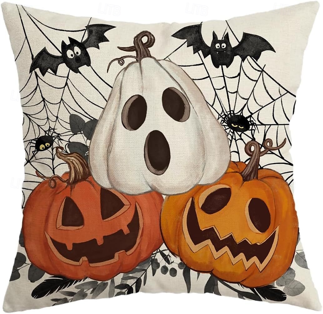 1 kpl Polyesteri Tyynynpäälinen, Halloween Neliö perinteinen Klassikko 2025 - $13.99 –P7