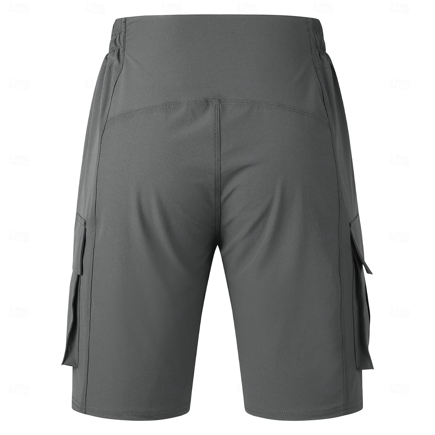 WOSAWE Herr Dam Ensfärgat Cykelvägshorts Cykelbyxor Cykelshorts Cykel Shorts MTB-shorts Slapp form Bergscykling Vägcykling sporter Dragkedja fram Reflexremsa Bekväm Elastisk Mörkgrå Svart Kläder 2025 - $49.99 –P6