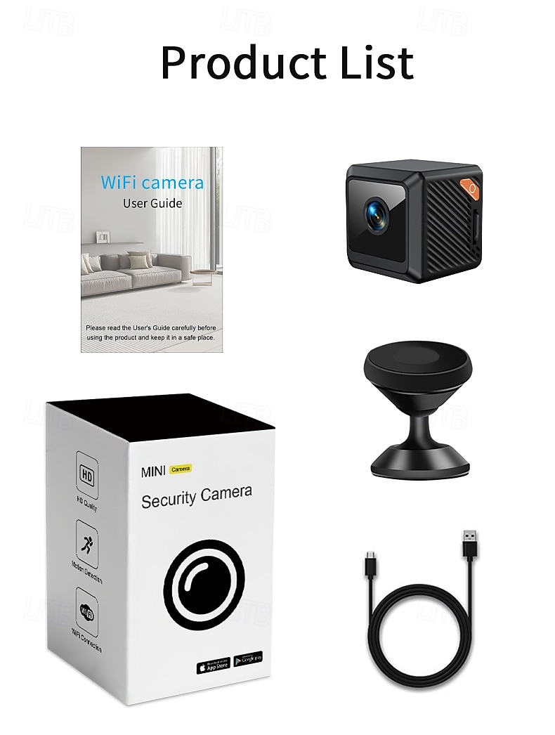 Wireless Surveillance Camera - Two-way Voice Calls Motion Detection Built-in Ap Hotspot No Internet Viewing Required Real-time Home Family And Pet Safety Monitoring 2025 - $35.99 –P14