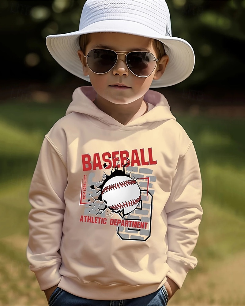 Pojkar 3D Grafisk Huvtröja Långärmad Vår Höst Mode Streetwear Barn 4-12 år Huva Utomhus Ledigt Dagligen Normal 2025 - $18.99 –P3