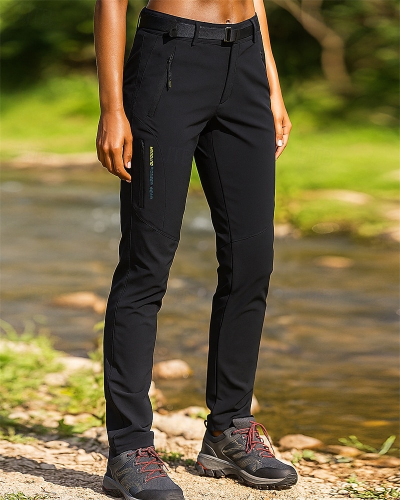 Dames Wandelbroek wandelbroek Buiten Normale pasvorm waterdicht Sneldrogend Lichtgewicht Ademend Broeken / Regenbroek / Overbroek Zak Zwart Paars Kamperen&Wandelen Golf Hardlopen S M L XL 2025 - $28.99 –P1