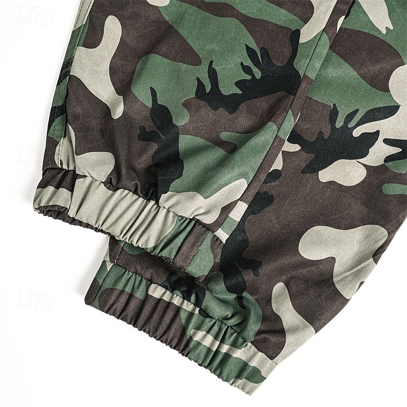 Муж. Брюки карго Штаны для туризма и прогулок походные брюки Камуфляж На открытом воздухе Стандартный Водонепроницаемость С защитой от ветра Быстровысыхающий Легкость Брюки Карман Эластичная талия 2026 - $38.99 –P6