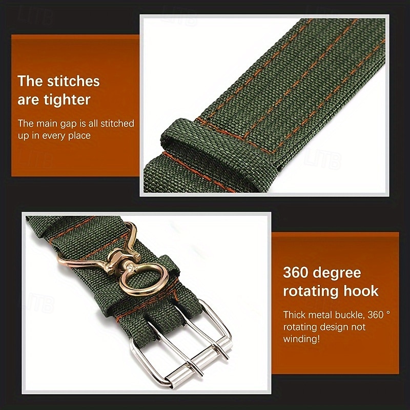 cavezza per bestiame in tela resistente, collare per collo di mucca rinforzato a quattro strati, collare in tela resistente con corda e bullone per mucche, pecore, cani e cavalli del 2025 a $9.49 –P2