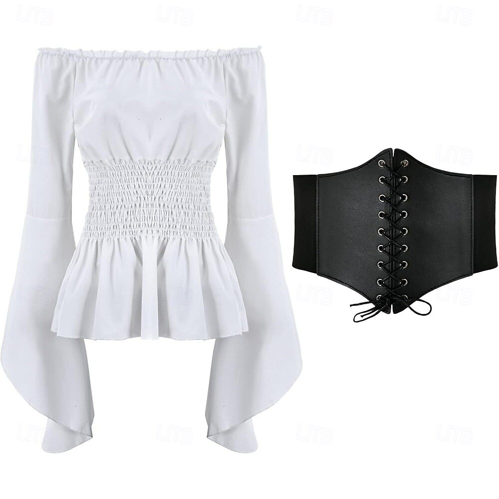 Abiti Medievale Rinascimento Blusa / Camicia Costume Cosplay Cintura in Vita Costume Per donna Festival Adulti del 2026 a $29.99 –P8
