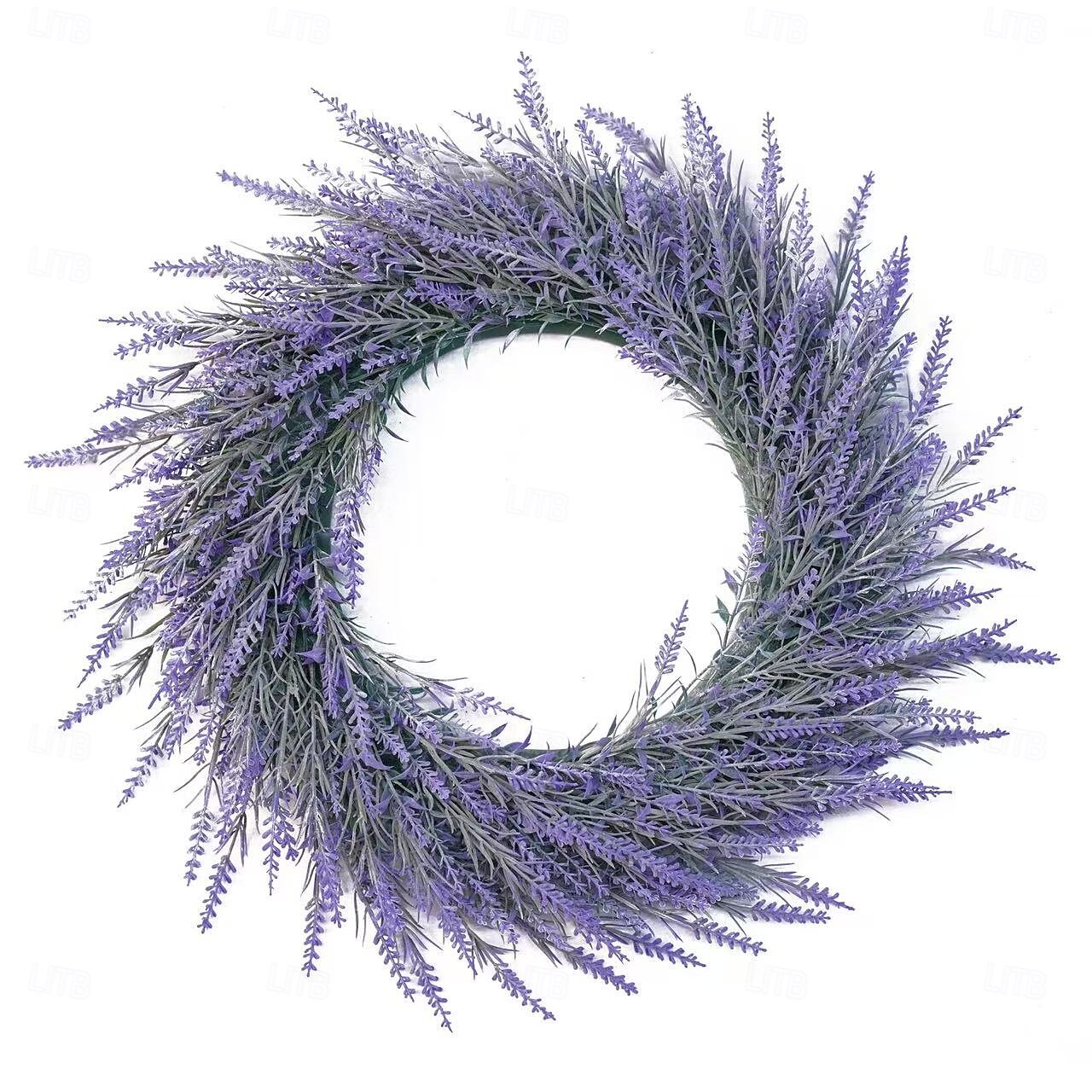 Ghirlanda di lavanda artificiale da 40 cm per porta d'ingresso, decorazione da parete per interni, decorazione per matrimoni e accessorio fotografico del 2026 a $22.99 –P9