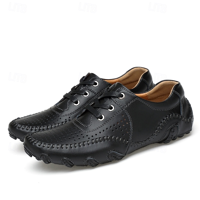 Scarpe da passeggio traspiranti da uomo bianche con ritagli – mocassini estivi casual con suola morbida per la guida, le vacanze al mare, l'esplorazione della città e il comfort per tutto il giorno nelle giornate calde del 2025 a $46.99 –P2
