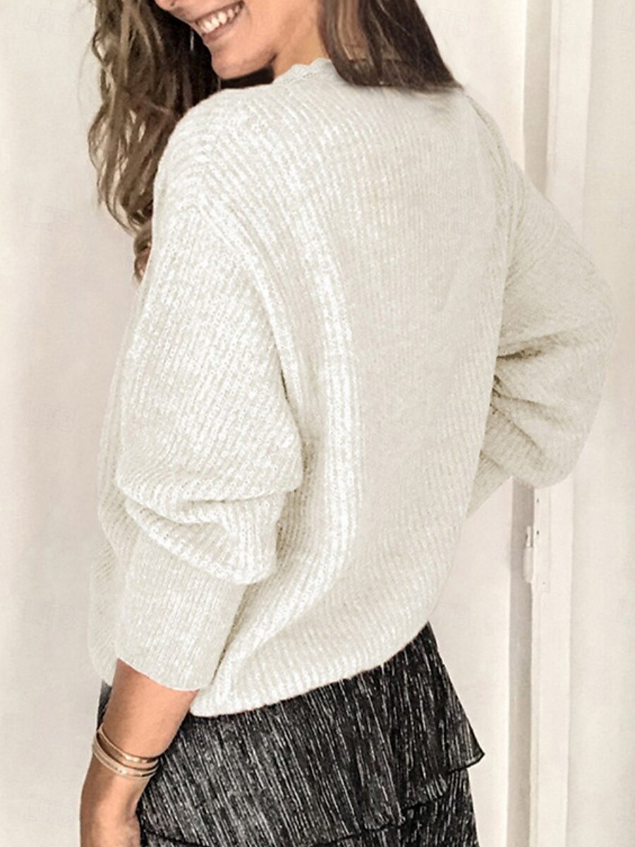 Femmes Haut d'épissage en dentelle Couleur Unie Élégant Occasionnel manche longue Col en V Hauts Réguliers Quotidien Dentelle Patchwork Noir Blanche Rose Claire Vin Gris Été Printemps de 2025 ? $14.99 –P2
