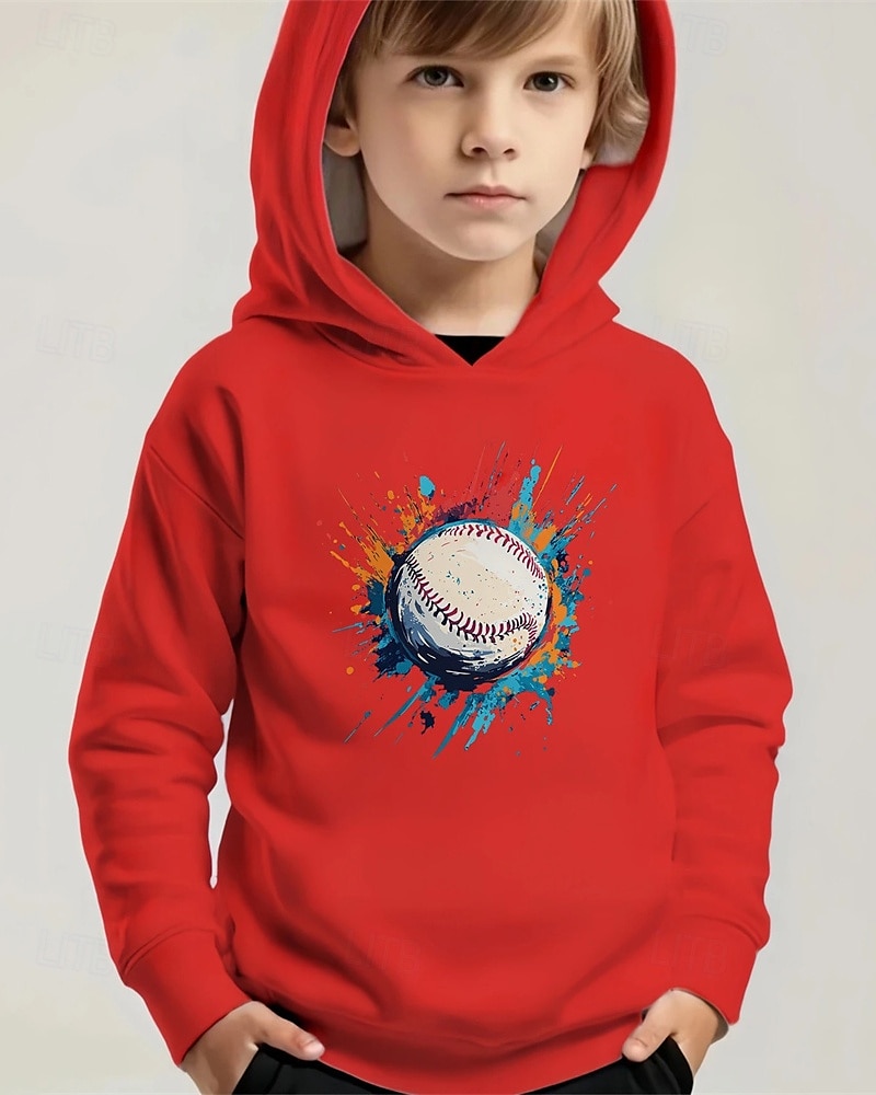 Pojkar 3D Grafisk Huvtröja Långärmad Vår Höst Mode Streetwear Barn 4-12 år Huva Utomhus Ledigt Dagligen Normal 2025 - $18.99 –P4