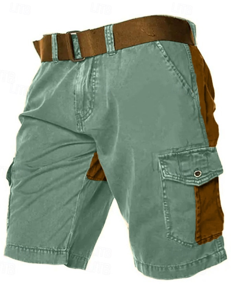 Per uomo Pantaloncini modello cargo Pantaloncini Collage Multi tasca Color Block Indossabile Breve Informale Giornaliero Per eventi Di tendenza Classico Nero Verde del 2025 a $26.99 –P11
