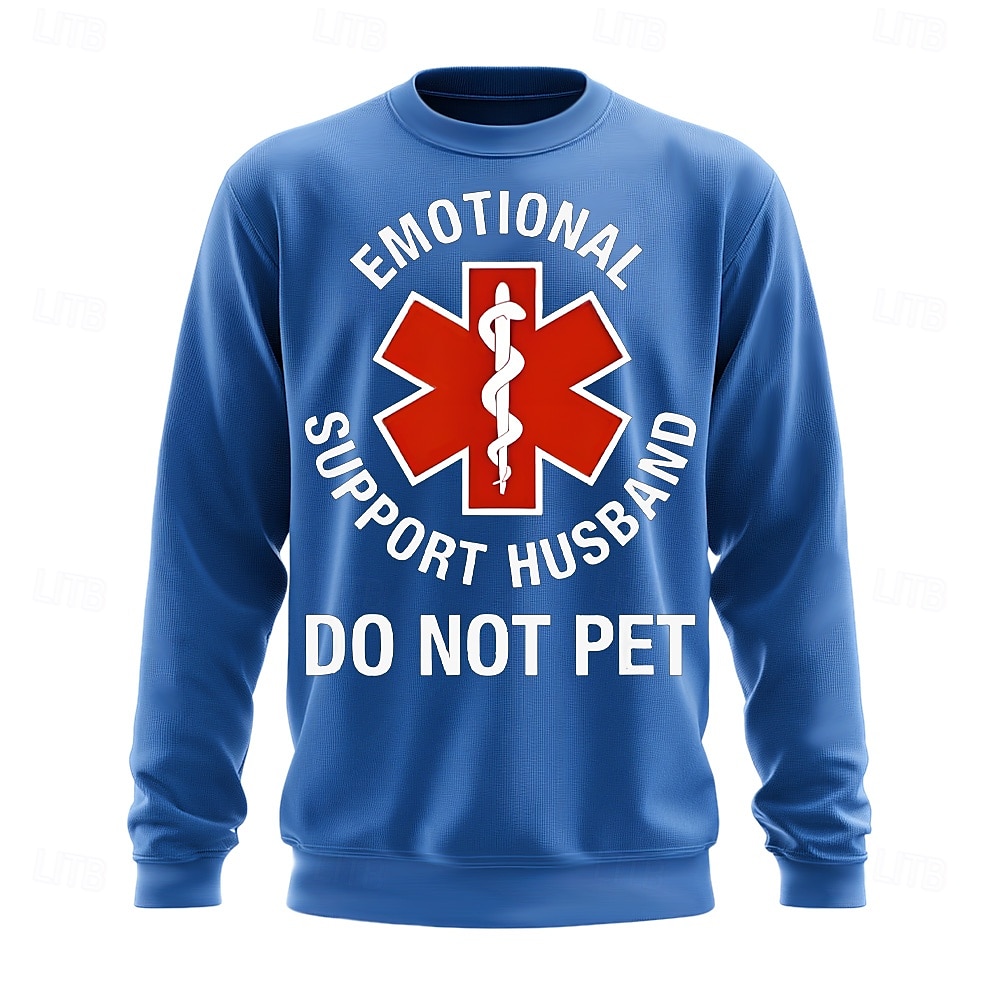 Férfi Vicces szleng Pulóver Pulóver Kapucnis pulóver Terített nyak Divat 3D nyomtatás Fekete Rubin Crewneck 3D Minden évszak Tervező 2025 - $26.99 –P4
