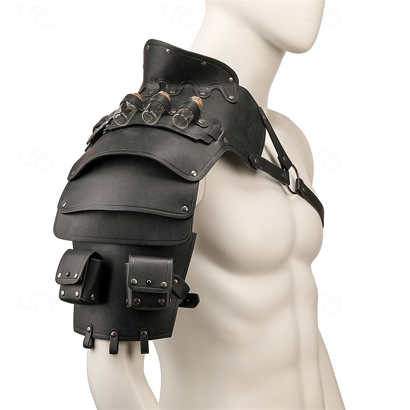 Punk & Gothic Middeleeuws Renaissance Wapens en Harnassen Gemaskerd Bal Krijger Ridder Voor heren Viking Maskerade Prestatie Toneel Maskerade Volwassenen Schouder Pantser 2025 - $30.99 –P9