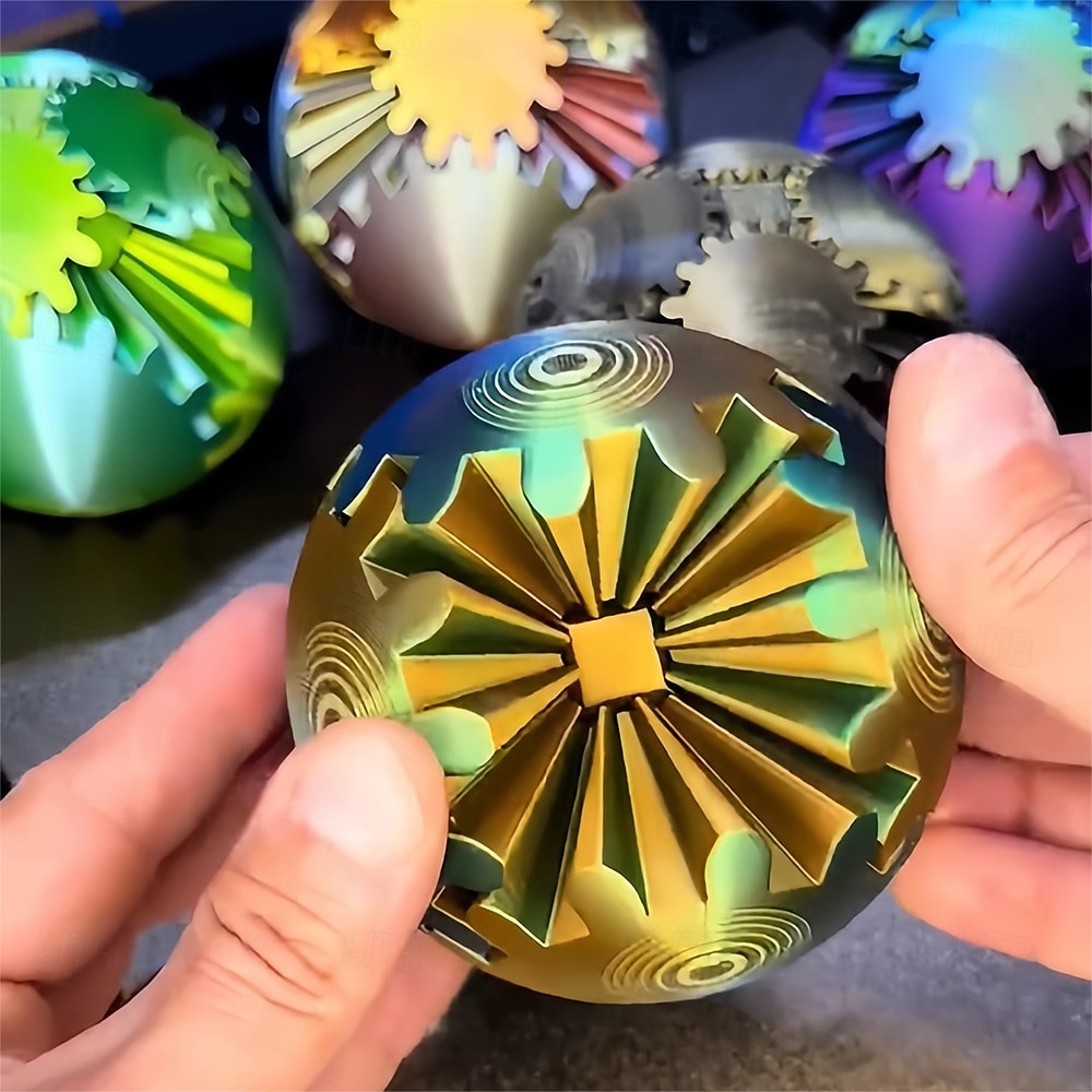 gearsphere стимпанк крутящийся чудо-шар-шестеренка, 3D-печатный механический гаджет для снятия стресса для взрослых и подростков, СДВГ тревожность фокусировка игрушка декор 2026 - $20.99 –P9