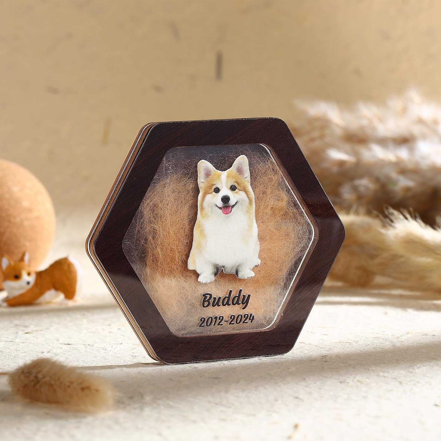 Personalized Pet Hair Memorial Gift, Custom Pet Photo Name, Pet Remembrance Ornament to Hold Fur, Sympathy Gift for Dog Cat Loss, Eternal Memory for Pet Owners 2025 - $22.99 –P3