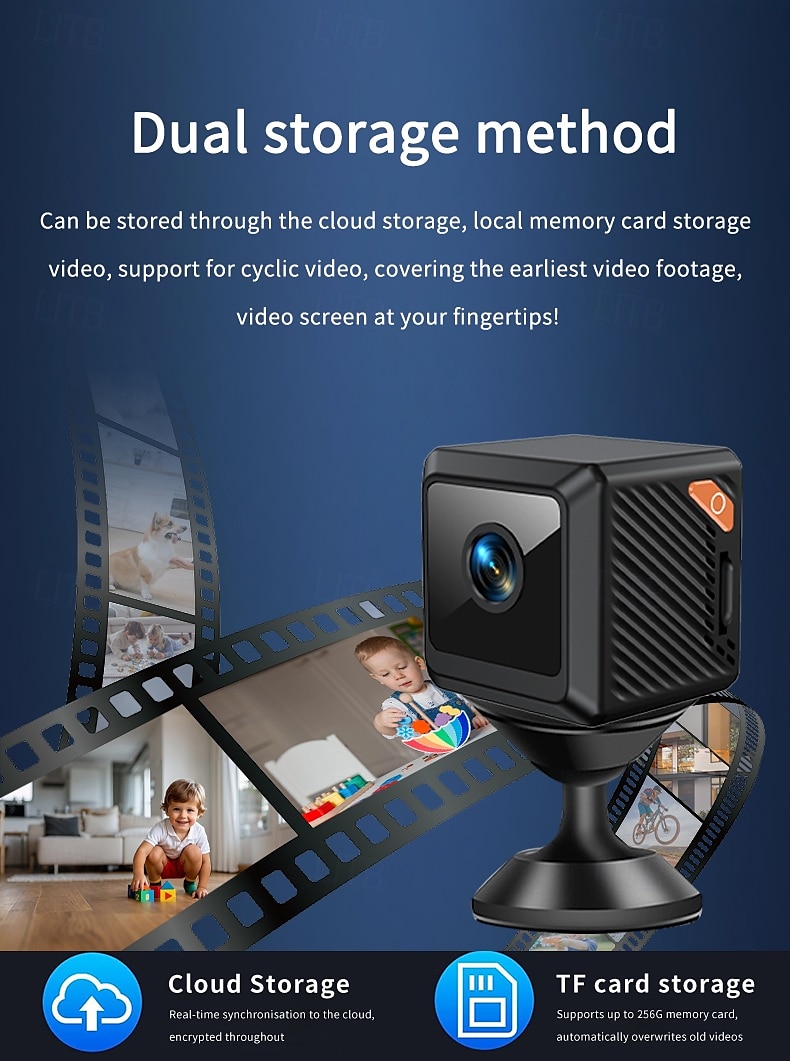 Wireless Surveillance Camera - Two-way Voice Calls Motion Detection Built-in Ap Hotspot No Internet Viewing Required Real-time Home Family And Pet Safety Monitoring 2025 - $35.99 –P9