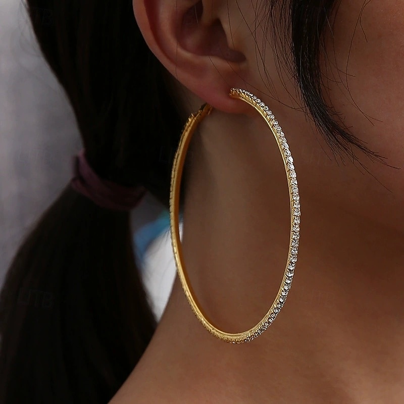 Per donna Orecchini pendenti Tropicale Gioia Elegante Orecchini Gioielli Oro Per Feste del 2026 a $11.49 –P5