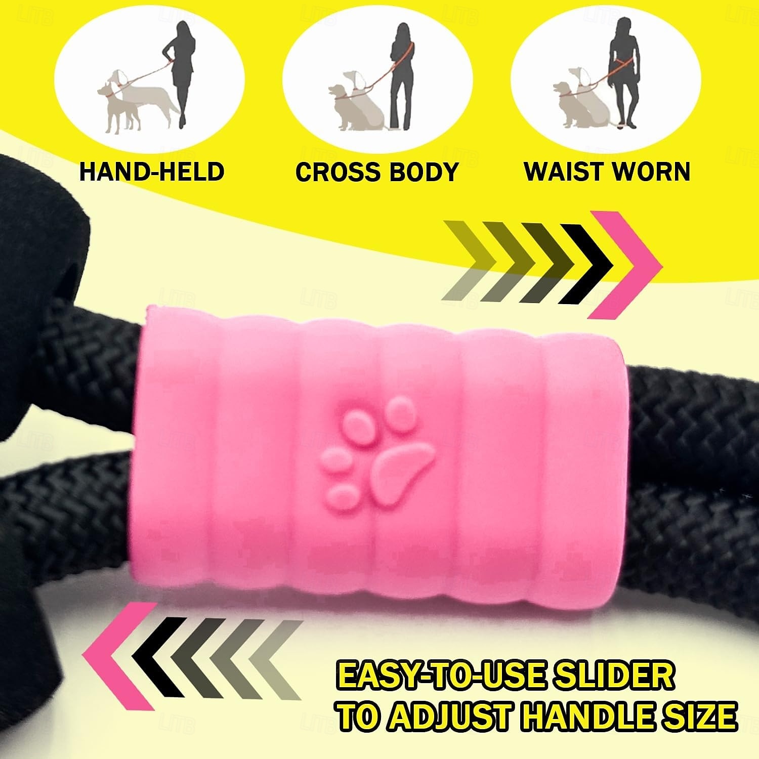 Laisse double pour chien mains libres, laisse double pour chien sans enchevêtrement, poignées réglables adaptées aux petits, moyens et grands chiens de 2025 ? $11.99 –P5