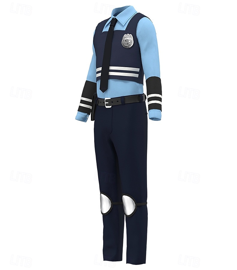 Tierdetektiv Polizei Hase Outfits Kostüm Bodysuits Abenteuerfilm Cosplay for Unisex Kinder Erwachsene Halloween Karneval Leistung Pädagogisches Ankleiden Verkleidung für Schulveranstaltungen 2026 - $87.99 –P7