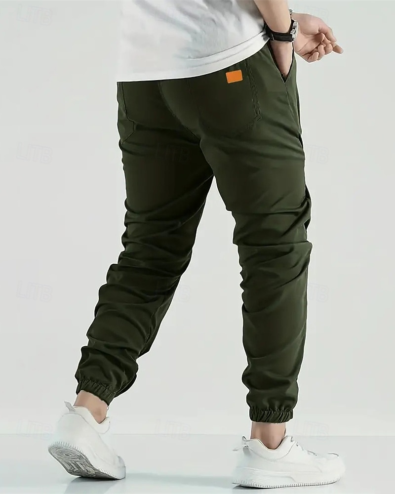 Per uomo Pantaloni Cargo Pantaloni Tasca Coulisse Elastico in vita Semplice Indossabile All'aperto Quotidiano Campeggio & Escursionismo Moda Classico Marrone Scuro Nero del 2025 a $22.99 –P6