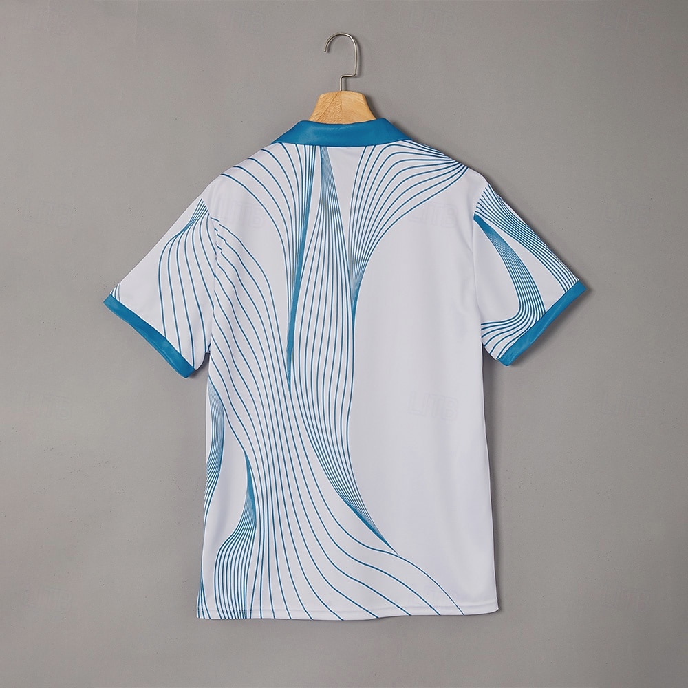 Miesten Geometrinen Viiva Polo Lyhythihainen Poolopaidat Kauluspaidat Business Casual ulko- Urheilu- ja treenivaatteet Arki-asut 3D-tulostus Napit Kesä Musta Rubiini Sininen 2025 - $20.99 –P8
