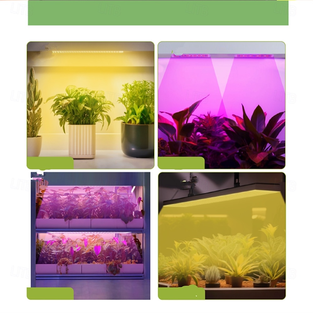 Lampă USB pentru creșterea plantelor, cu spectru complet, lumină de creștere a luminii solare, comutator de reglare temporizată de 5V, tub telescopic plug-in, iluminat pentru plante de interior 2025 - $15.99 –P6