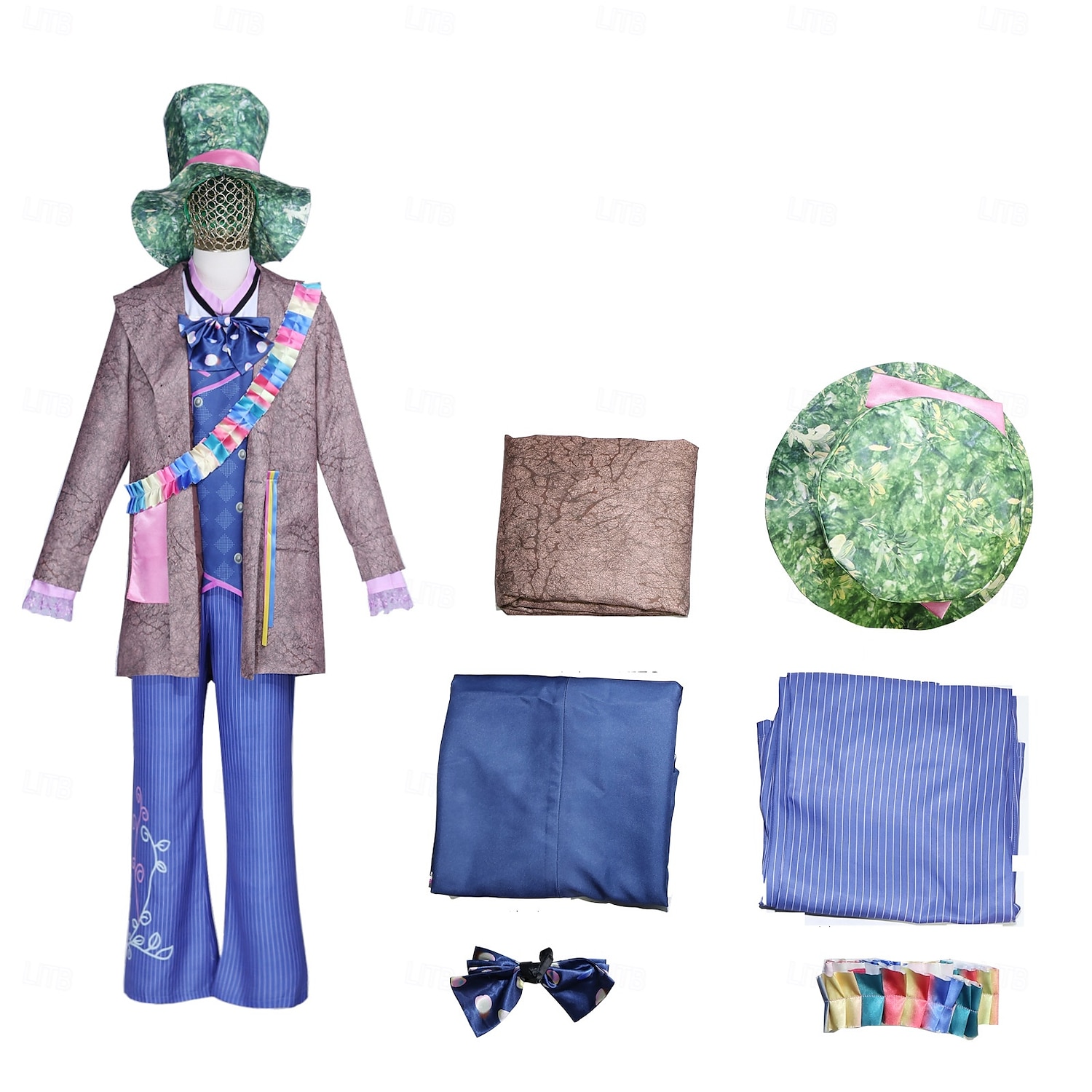 Alice in Wonderland Pohádka Śílenec Šaty Kostým Postavy z pohádek cosplay Filmové kostýmy for Pánské Dospělé předvečer Všech svatých Karneval Světový den knihy Výkon Vzdělávací převlékání Oblékání na 2025 - $98.99 –P1