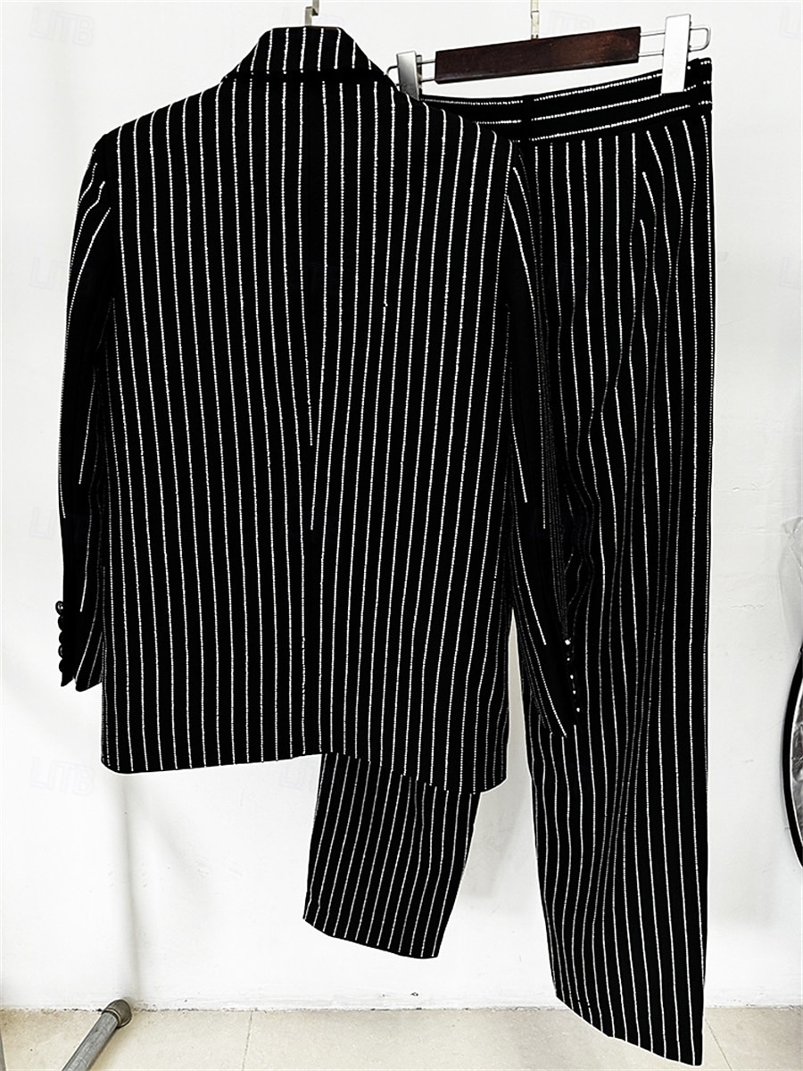 Anzug Mutter der Braut Kleid Elegantes Hemdkragen Knöchellang Polyester Langarm mit Knöpfen 2025 - $169.99 –P4