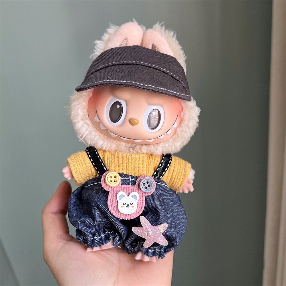 Clothes for 17cm Doll (No Doll) 17cm Doll Outfits Set with Accessaries Stylish Dress-Up Set for La Boo-Boo 2025 - $17.18 –P1