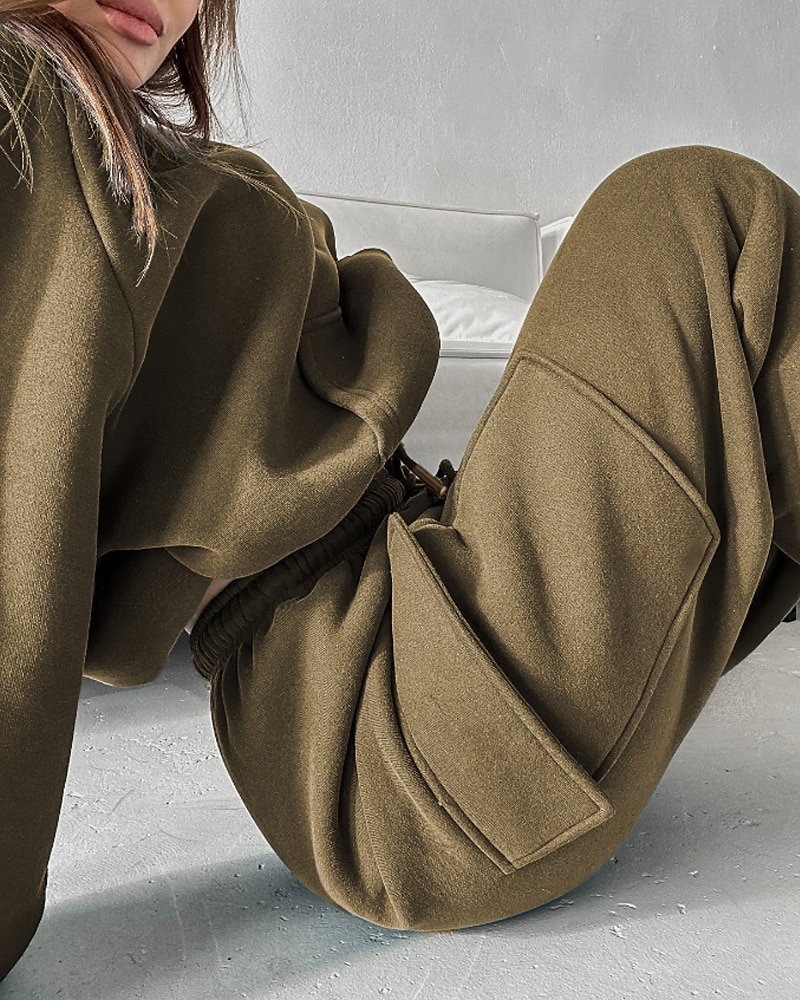 Mujer Tracksuit Pantalones Deportivo Pantalones de chándal Encaje Bolsillo Color sólido Trajes de Yoga Otoño Magenta Negro Gimnasio Ropa Deportiva Corriendo Mantiene abrigado Resistente al Viento 2025 - $35.99 –P10