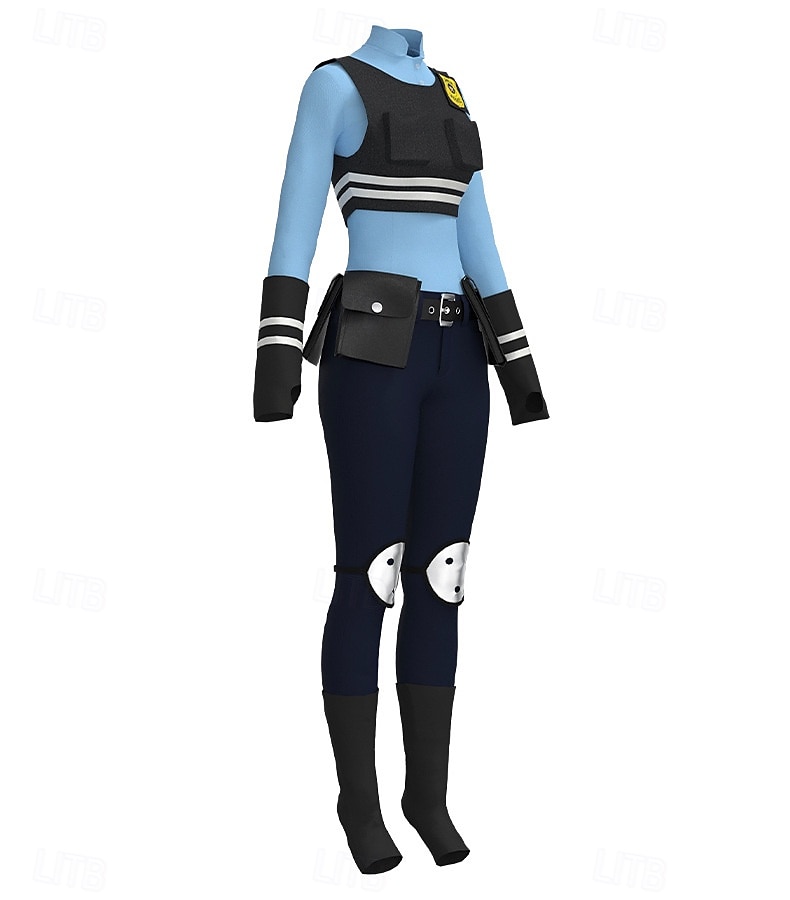 Tierdetektiv Polizei Hase Outfits Kostüm Bodysuits Abenteuerfilm Cosplay for Unisex Kinder Erwachsene Halloween Karneval Leistung Pädagogisches Ankleiden Verkleidung für Schulveranstaltungen 2026 - $87.99 –P2