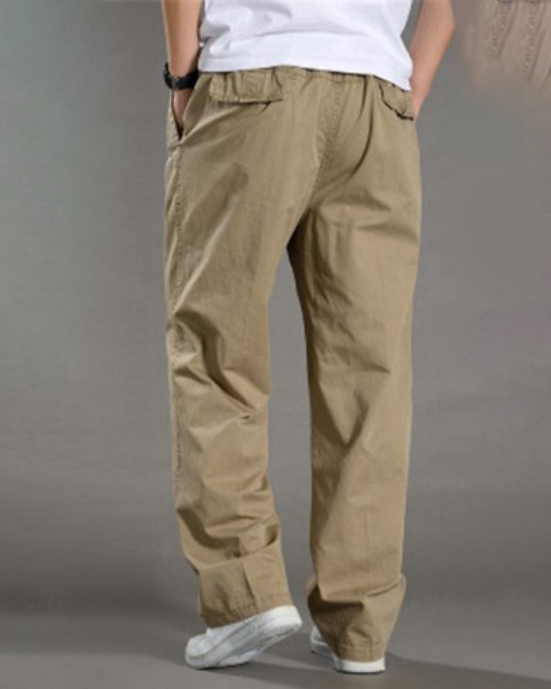 בגדי ריקוד גברים מכנסי חוץ מכנסי קרגו מכנסיים לטיולי הליכה סתיו חיצוני רגיל קל משקל נושם תחתיות אלסטית מותניים צהוב בהיר אפור כהה כותנה מחנאות / צעידות / טיולי מערות ריצה M L XL XXL XXXL 2026 - $22.99 –P10