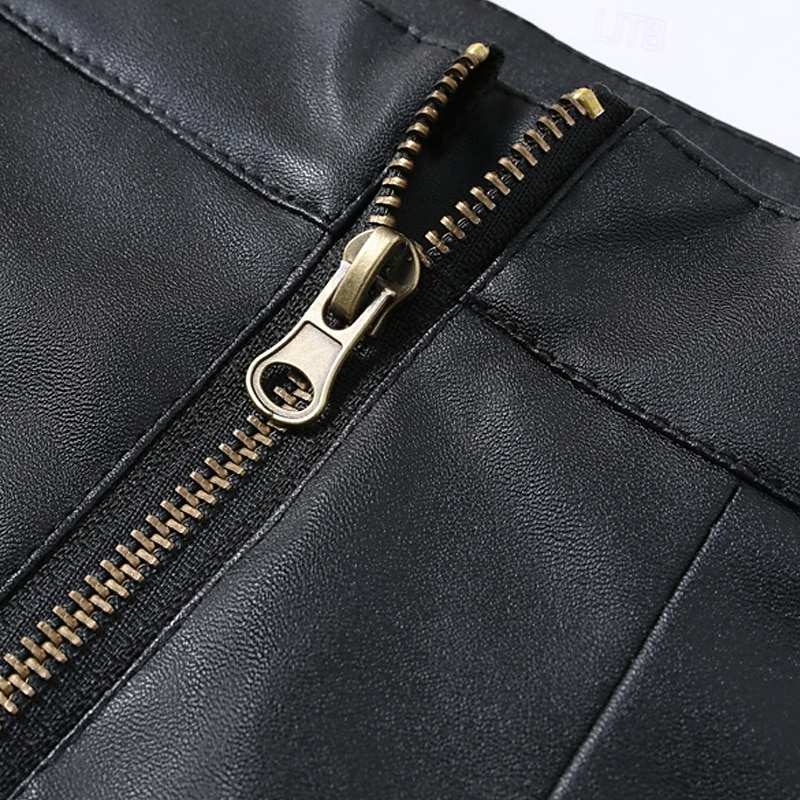 Męskie Szorty Letnie szorty Szorty na co dzień Szorty ze sztucznej skóry Zamek Kieszeń Równina Komfort Oddychający Krótki Na zewnątrz Urlop Moda Codzienny Czarny 2026 - $32.99 –P7