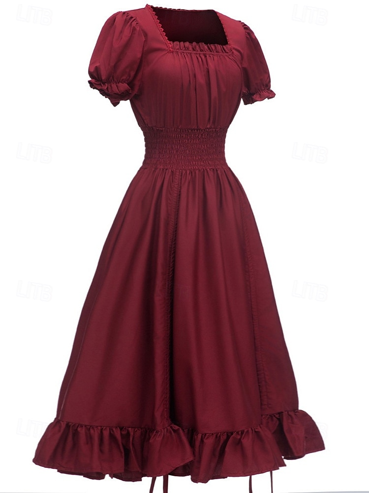 Retro Středověké Renesanční Košile Keltské šaty Šaty inspirované Regency Ren Faire Viking Elfí Dámské Keltské Pirát Fantazie předvečer Všech svatých Karneval Plesová maškaráda LARP Dospělí Šaty 2025 - $34.99 –P3