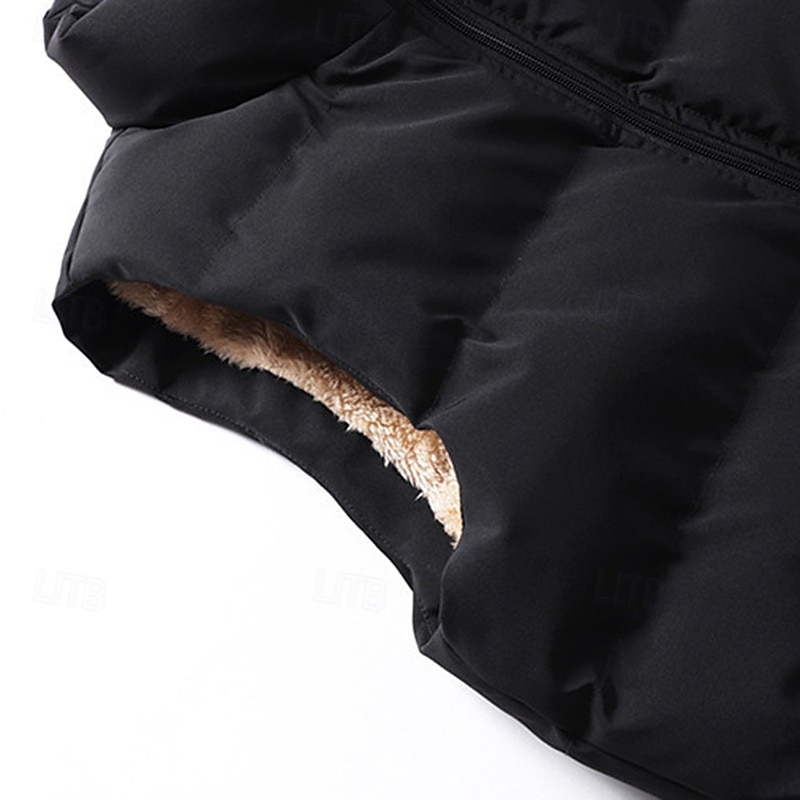 Homme Veste Randonnée Gilet polaire Sans manches Veste Extérieur Chaleur Thermique Léger Respirant Hiver Fermeture éclair Polyester Noir Rouge Bleu de minuit Chasse Pêche Escalade de 2025 ? $36.99 –P6
