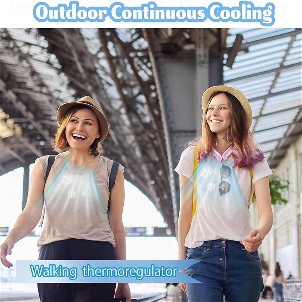 переносная охлаждающая трубка для шеи, многоразовый охлаждающий пакет со льдом для лета, носимый массажер для шеи с профилактикой солнечного удара 2026 - $12.99 –P9