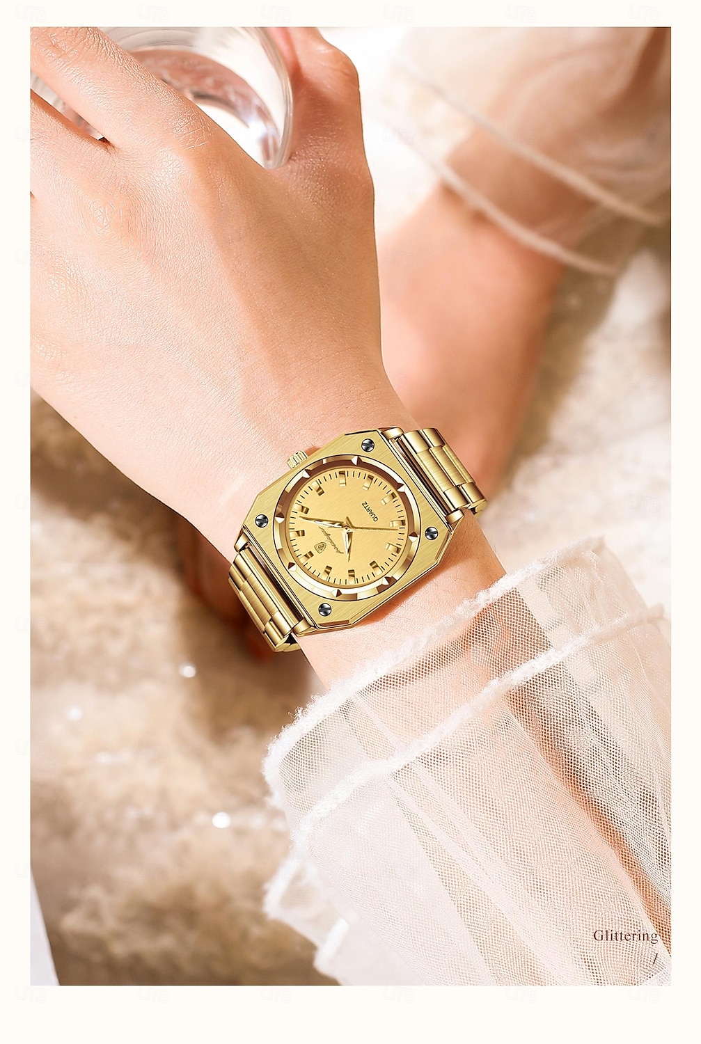 Luxury Elegant Square Ladies Watch Waterproof Luminous Watch for Woman Stainless Steel Quartz Women's Watches 2025 - €29.89 –P6