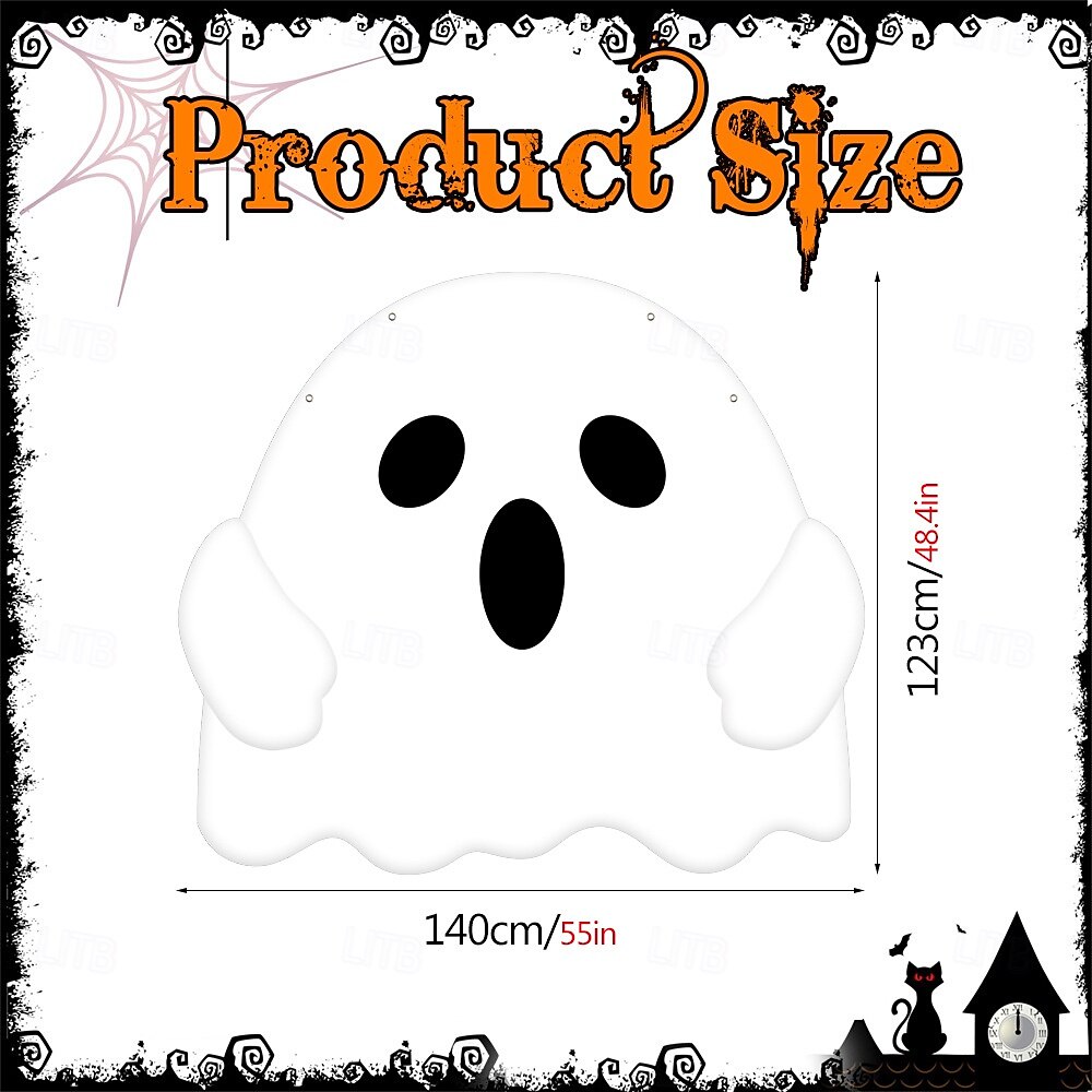 Halloweenská pochoutka do kufru auta, dekorace auta s duchy, halloweenské dekorace, halloweenská látková dekorace auta, halloweenská dekorace do kufru auta, dekorace s duchy a dýní, tapeta na zeď 2025 - $24.99 –P7