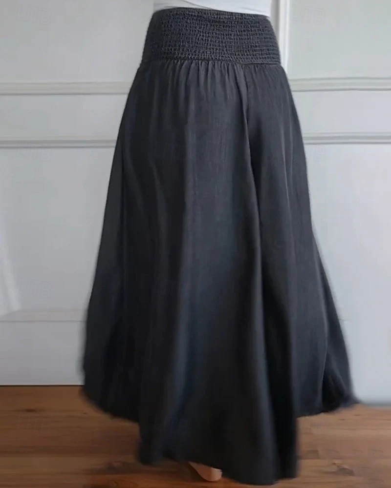 Per donna Gamba larga Pantaloni Eleganti Streetwear Casual Lunghezza intera Naturale Semplice Tasca Elastico in vita Comodo All'aperto Confortevole All'aperto Abbigliamento quotidiano Nero grigio Blu del 2025 a $16.99 –P2