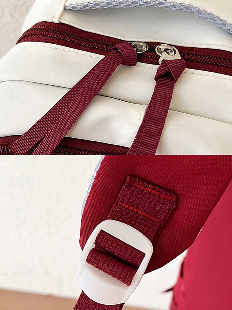 Preppy-Rucksack für Damen in mehreren Farben mit SJM-Logo – leicht und robust mit verstellbaren Schultergurten, geeignet als Freizeittasche und Schultasche für den täglichen Gebrauch 2025 - $26.99 –P9