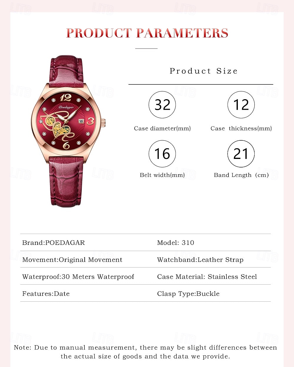 Mother's Day Gift for Women Watch Rose Gold Stainless Steel Mesh Japan Quartz Movement Simple Waterproof Luminous Ladies watch 2026 - $28.99 –P3