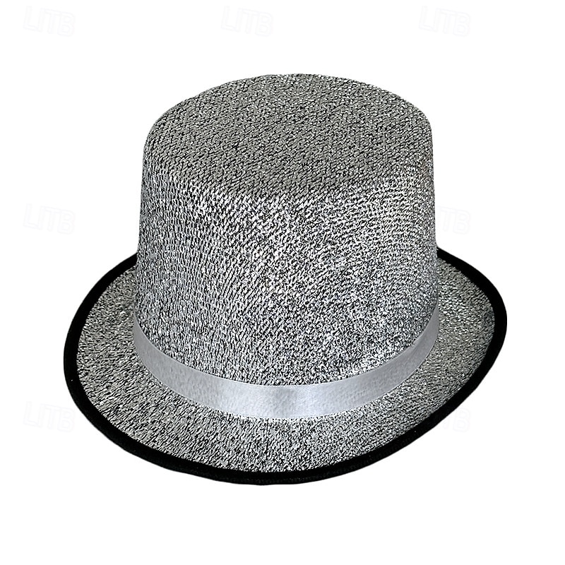 Sombrero de mago para espectáculos, sombrero Lincoln, sombrero alto de espectáculo, sombrero de jazz retro de 13 cm, estilo británico, combinable. 2025 - $8.99 –P10