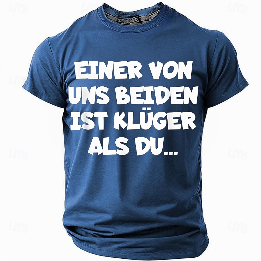 2025年 オリーブグリーンのメンズ面白いグラフィックTシャツ："私たちの中で誰かがあなたより賢い" 皮肉な知性ユーモアTシャツ  コレクション – $19.99 –P2
