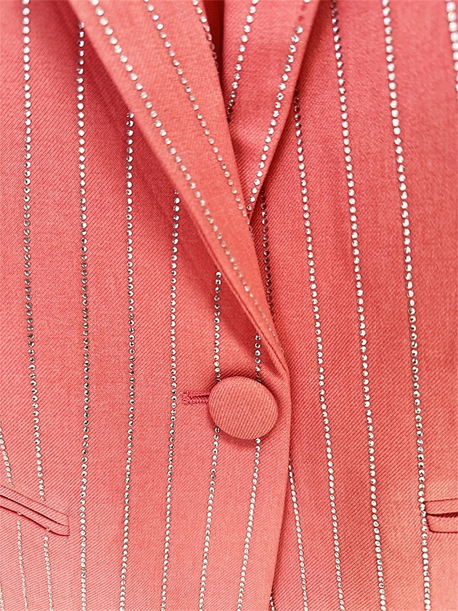 Anzug Mutter der Braut Kleid Elegantes Hemdkragen Knöchellang Polyester Langarm mit Knöpfen 2025 - $169.99 –P11