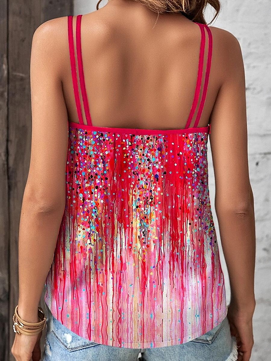 Pentru femei Camisole Tank Top Ombre Floral Grafic Epocă Stilat Fără manșon Scoateți gâtul Topuri obișnuite Zilnic Concediu Imprimeu Galben Roșu-aprins Albastru piscină Mov Trifoi Vară Primăvară 2025 - $17.99 –P2
