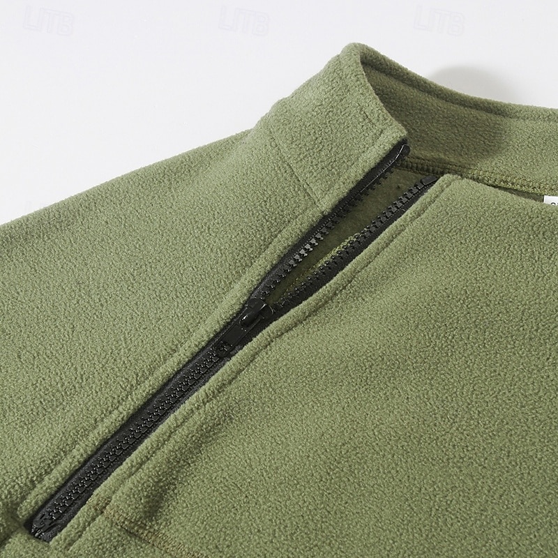 Men's Hoodie Pullover Hoodie Sweatshirt Black Army Green Blue Dark Gray Beige High Neck Plain Zip Up Zipper Sports & Outdoor Daily Holiday Cool Designer Sportswear Winter Clothing Apparel Hoodies 2026 - $24.99 –P11