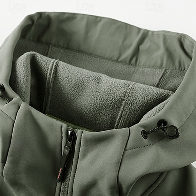 Per uomo Giacca a Vento Giacca da escursionismo Giacca in pile da escursionismo Cotone Inverno All'aperto Termico Antivento Giacche in pile Nero Giallo Verde militare Cachi Grigio del 2025 a $55.99 –P6