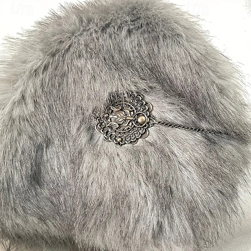 Retrò Vintage Medievale Mascherata Scialle in pelliccia sintetica Vichingo Costume Per donna Vichingo Carnevale Capodanno Mascherata Festa & Sera Adulti Scialle Autunno & Inverno del 2026 a $21.99 –P4