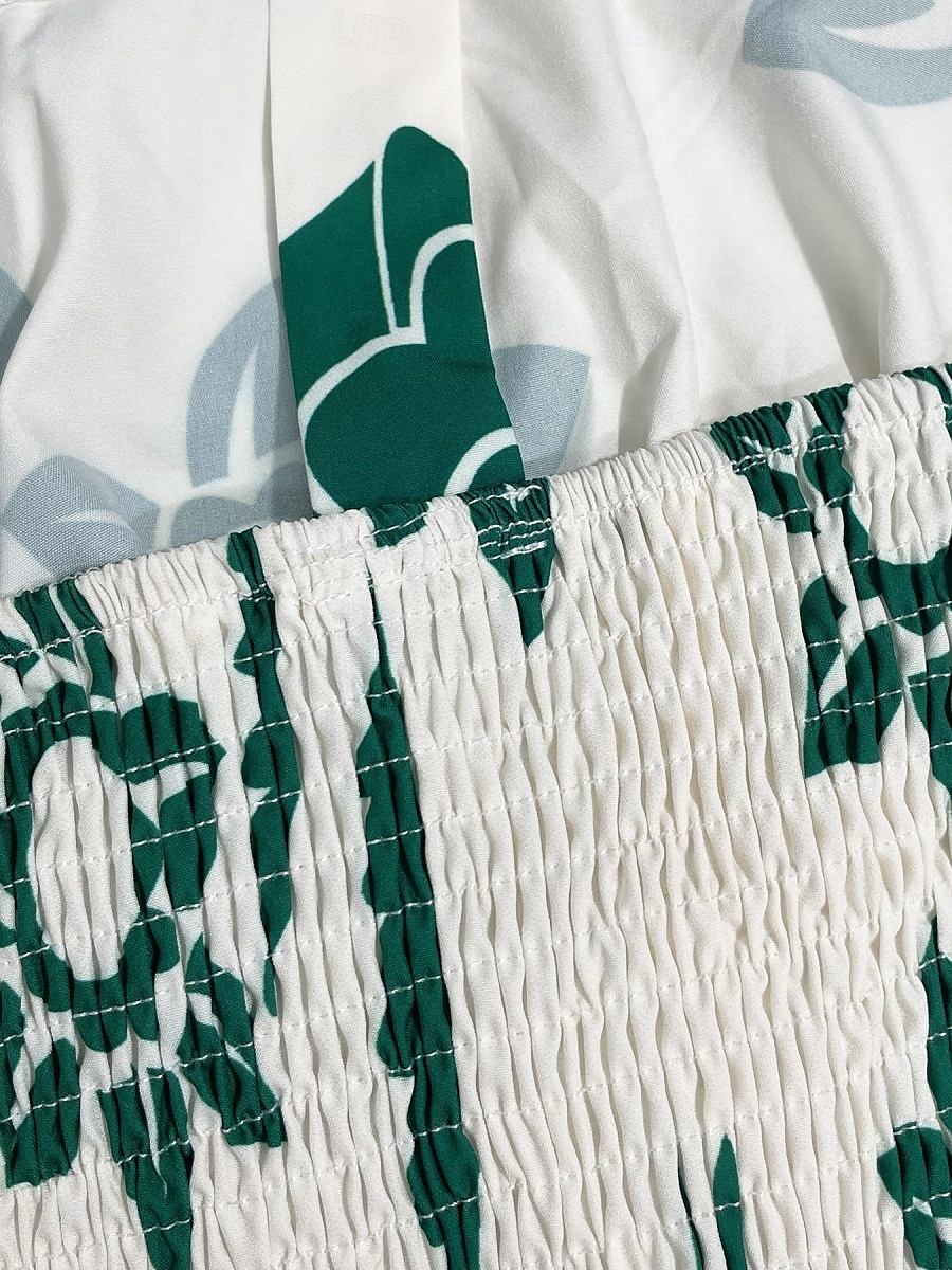 Női Maxiruha A vonalú ruha Slip ruha Szabadság Alkalmi Boho Szabadtéri Alkalmi Normál Virágos Ujjatlan Spagettipánt Sötétkék Medence Lóhere Nyár Tavasz 2025 - $34.99 –P14